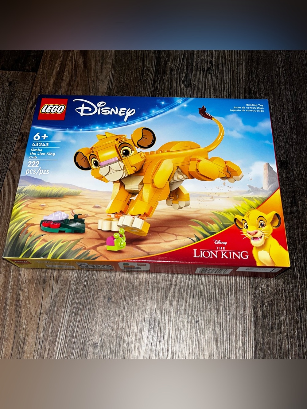 Lego Disney Simba Buildable Lion Figure - Yellow, Tan, Black